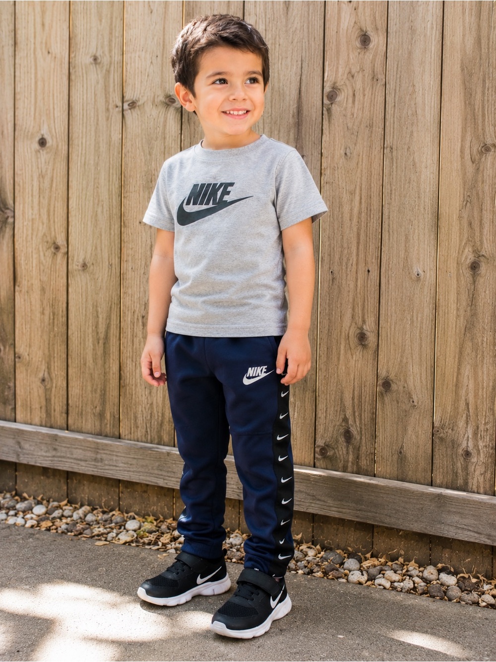 Nike Swoosh Tape Track Pants Toddler Boys 4XS (3-4Y) NWOT